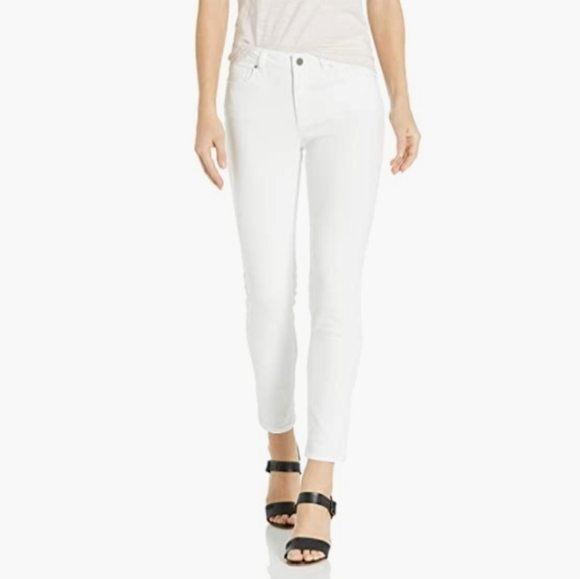 Jones NY Signature Lexington Capri Classic Stretch White Pants Size 8 - Picture 2 of 2